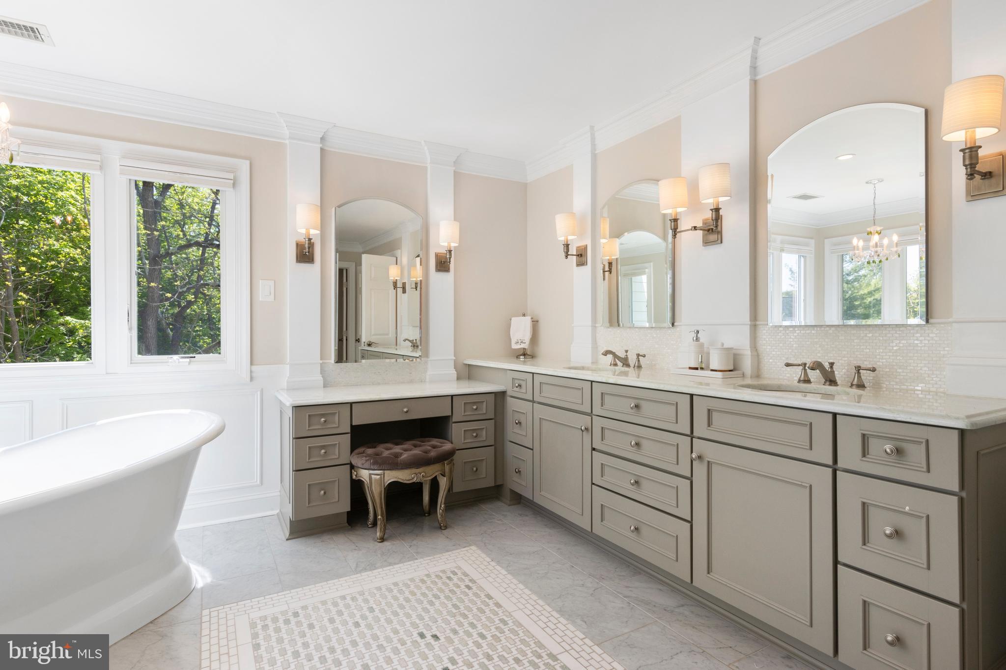 705 Turnbridge Road Wayne, PA 19087 - Photo 58 of 84 Custom cabinets; Two sinks plus a vanity area