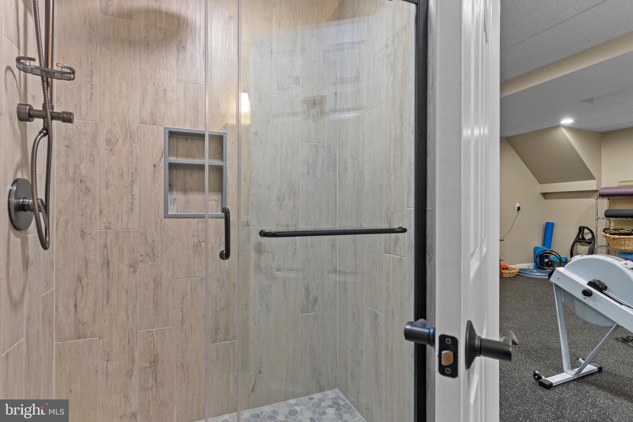 705 Turnbridge Road Wayne, PA 19087 - Photo 81 of 84 Full bath in LL - Love the pebble shower floor!