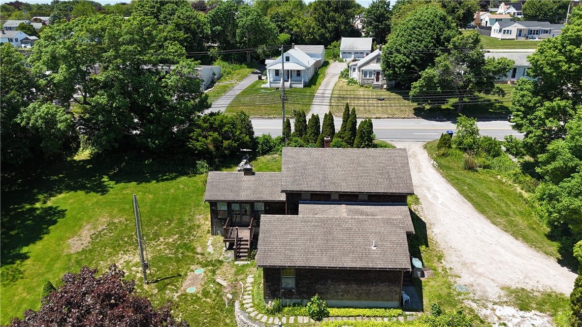 1861 East Main Road Portsmouth, RI 02871 - Photo 34 of 35 Aerial View of House with view of East Main Road