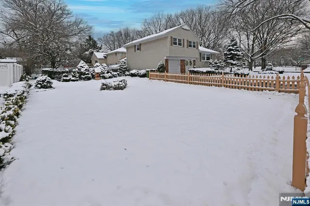 a view of outdoor space with garden