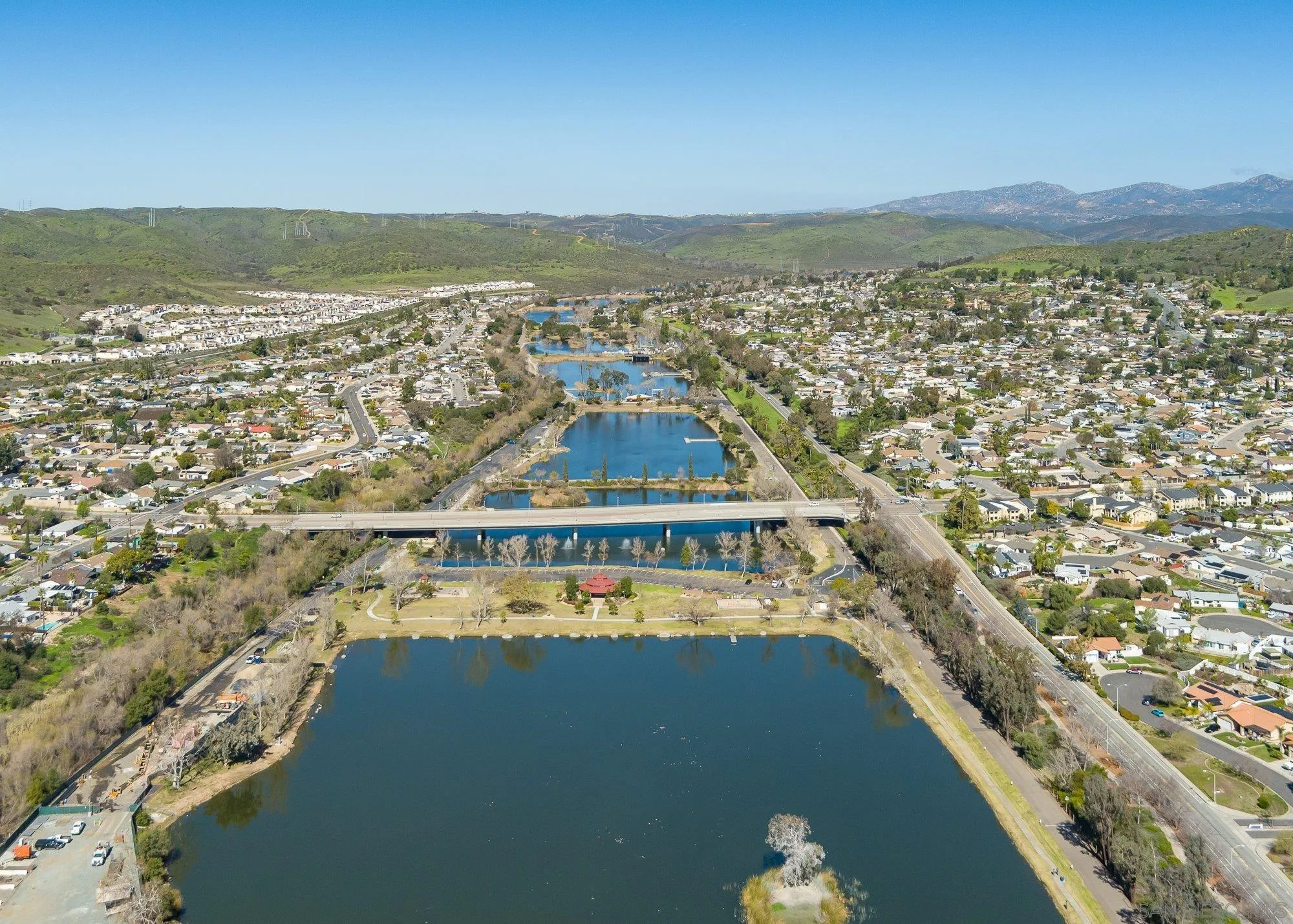 9357 Dempster Drive Santee, CA 92071 - Photo 32 of 35 a view of a city with a lake