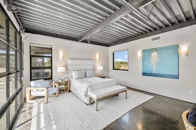 a view of swimming pool and city view