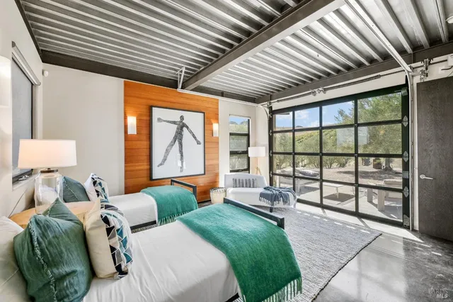 a view of a building with a yard