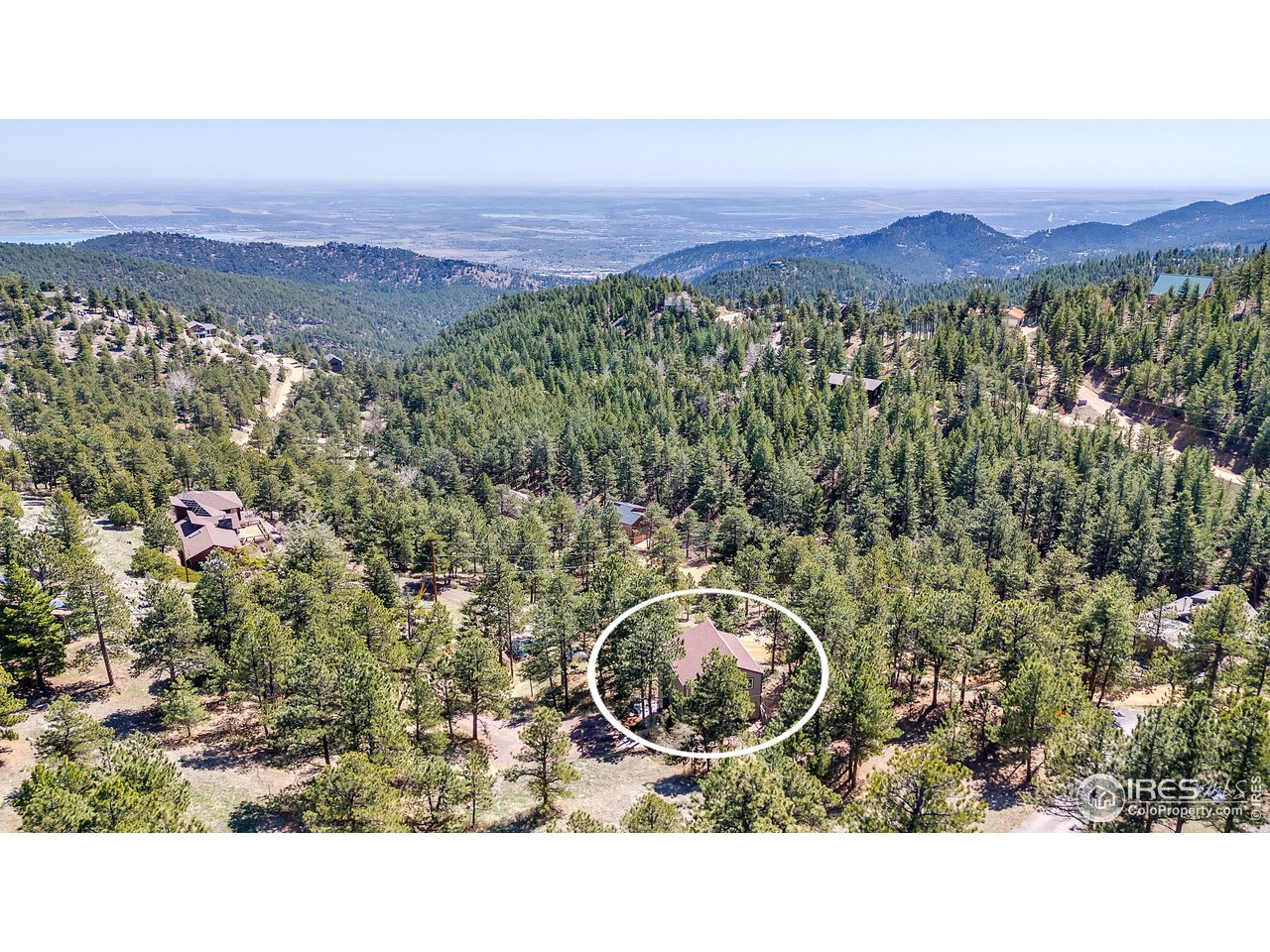 287 Brook Circle Boulder, CO 80302 - Photo 35 of 36 a black and white photo of a lake