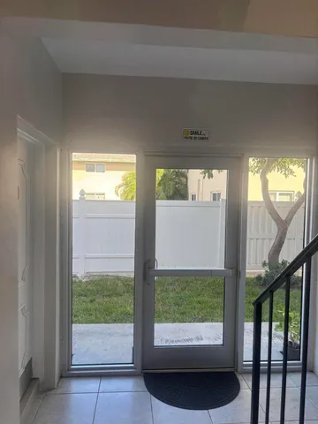 a view of front door