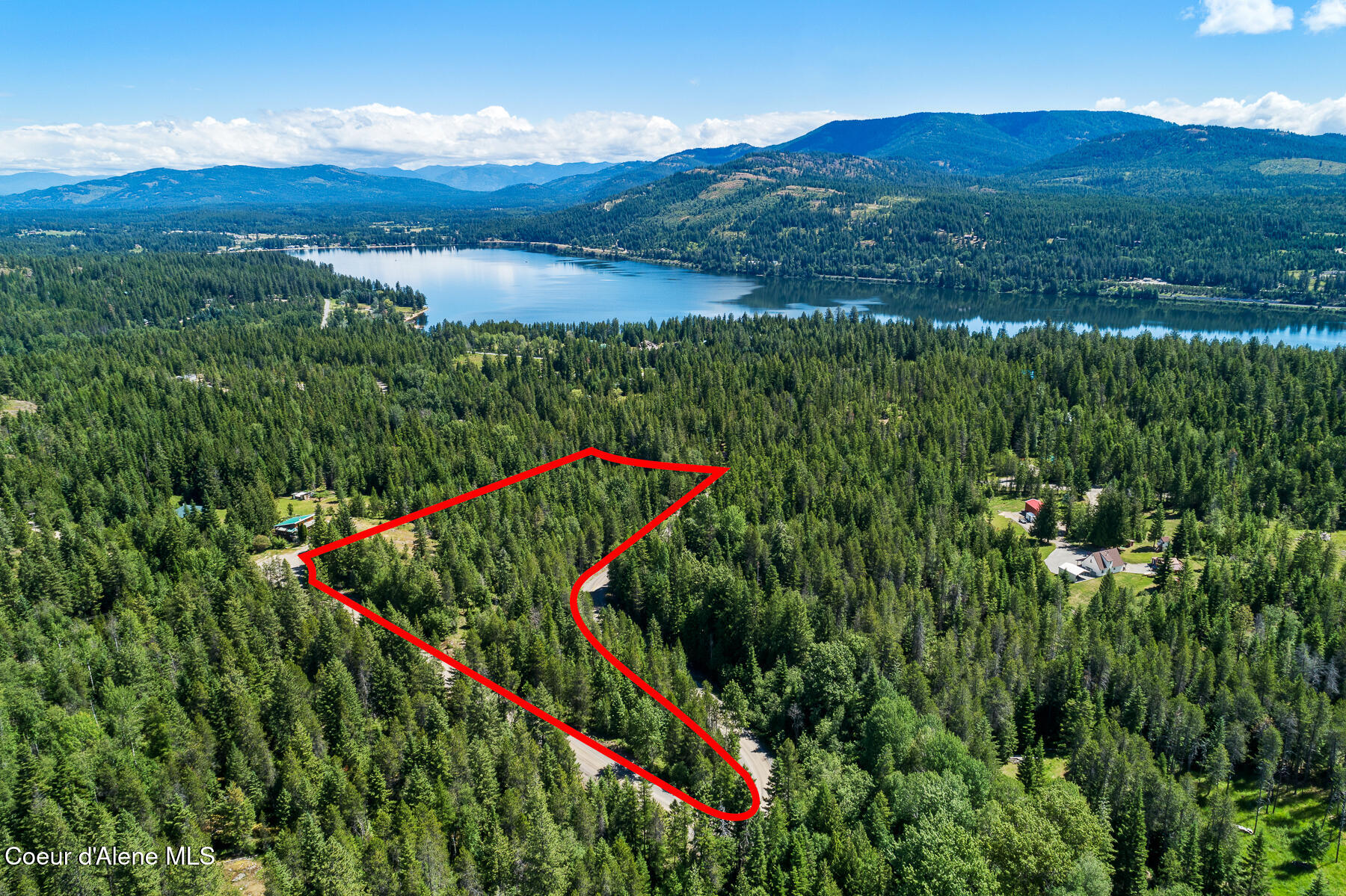 306 Pinewood Lane Cocolalla, ID 83813 - Photo 7 of 18 Aerial_306PinewoodLn-2_Outlined