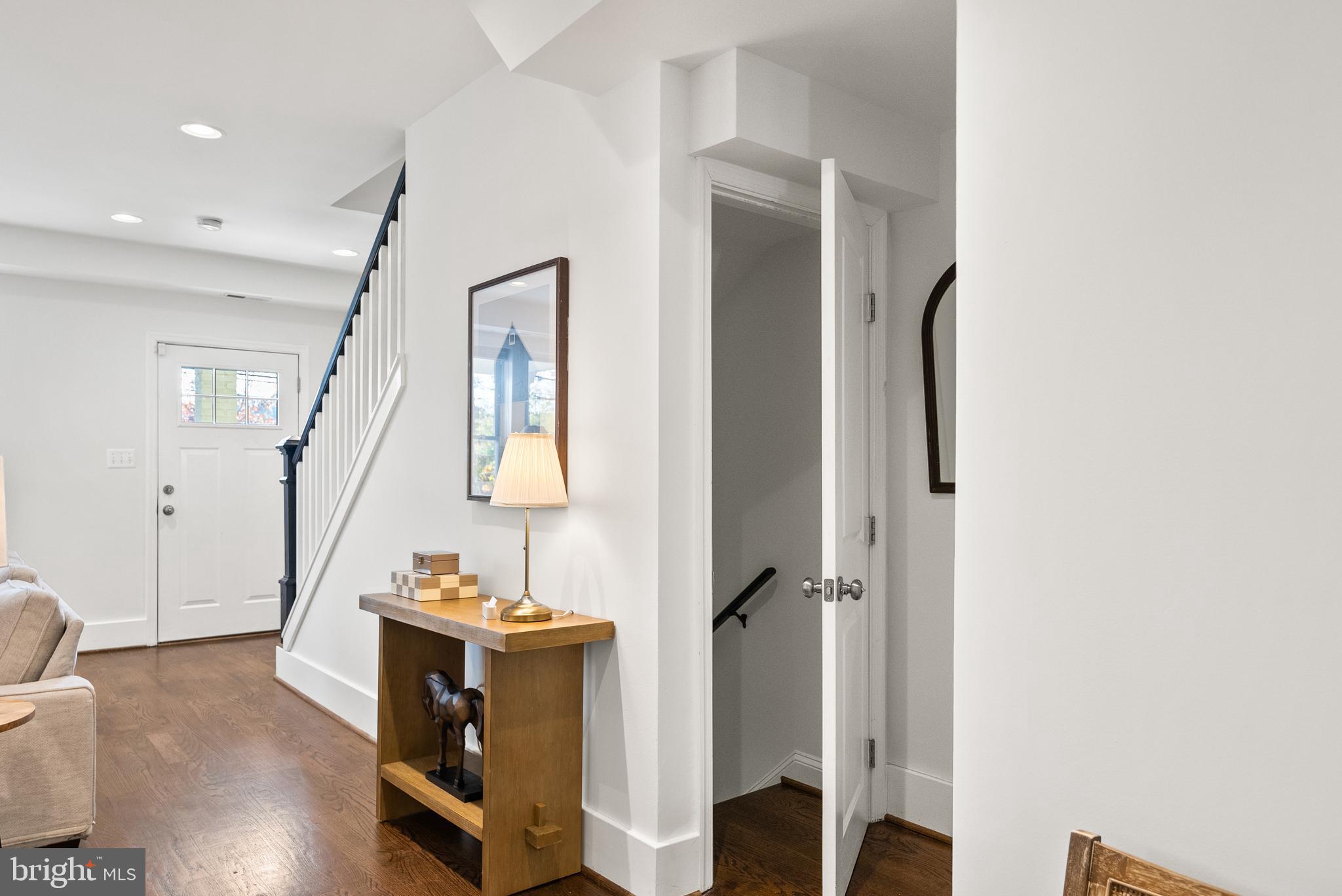 113 Hamilton Street Northwest Washington, DC 20011 - Photo 17 of 24 a view of an entryway with wooden floor