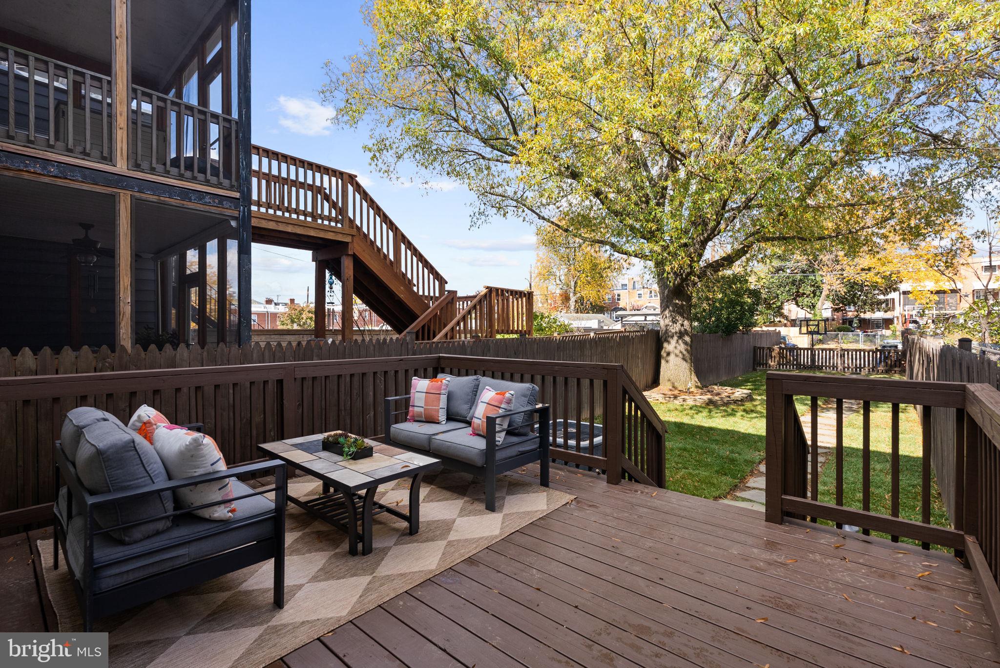 113 Hamilton Street Northwest Washington, DC 20011 - Photo 8 of 24 a view of a chairs on the roof deck