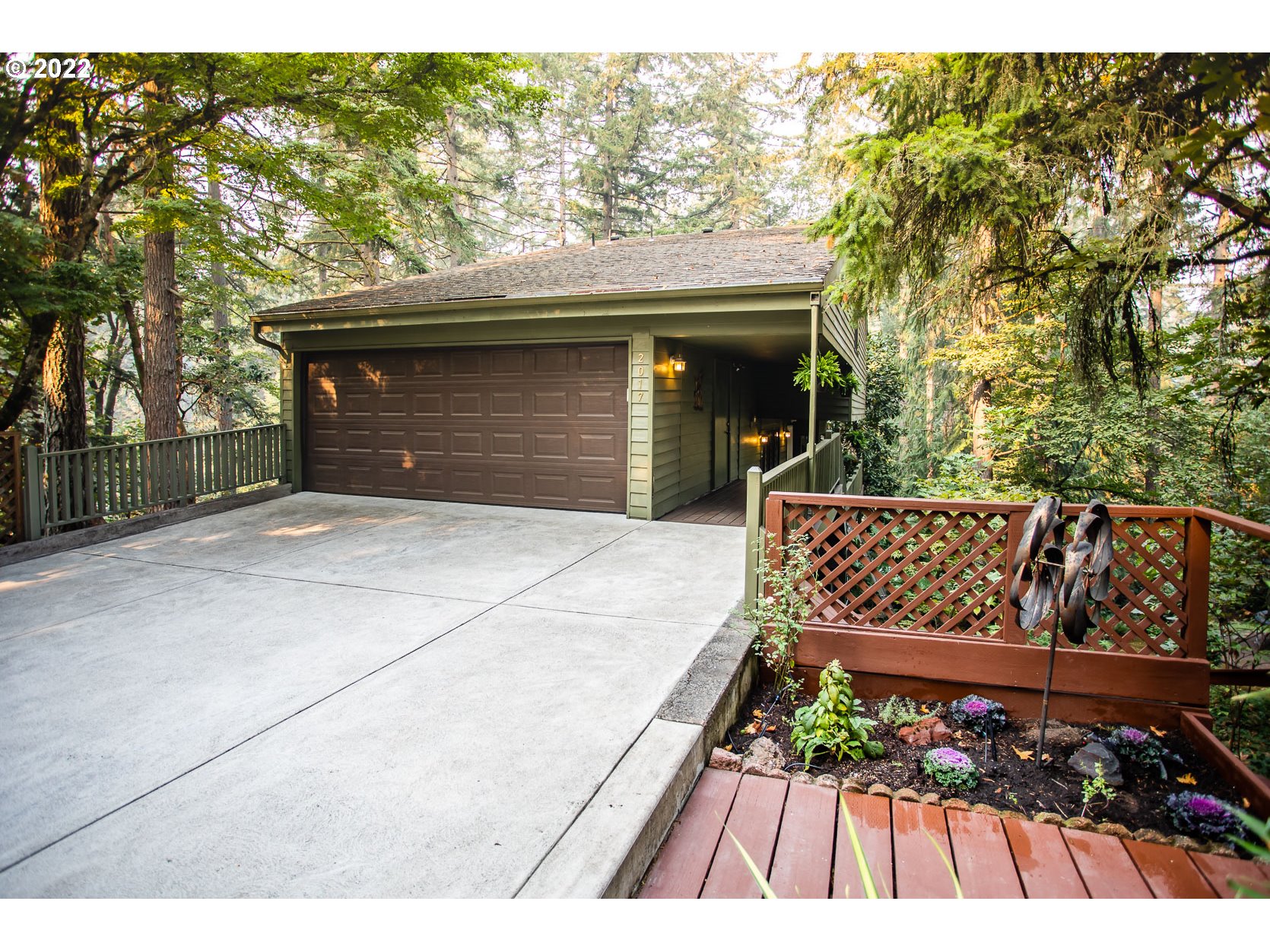a view of a roof deck