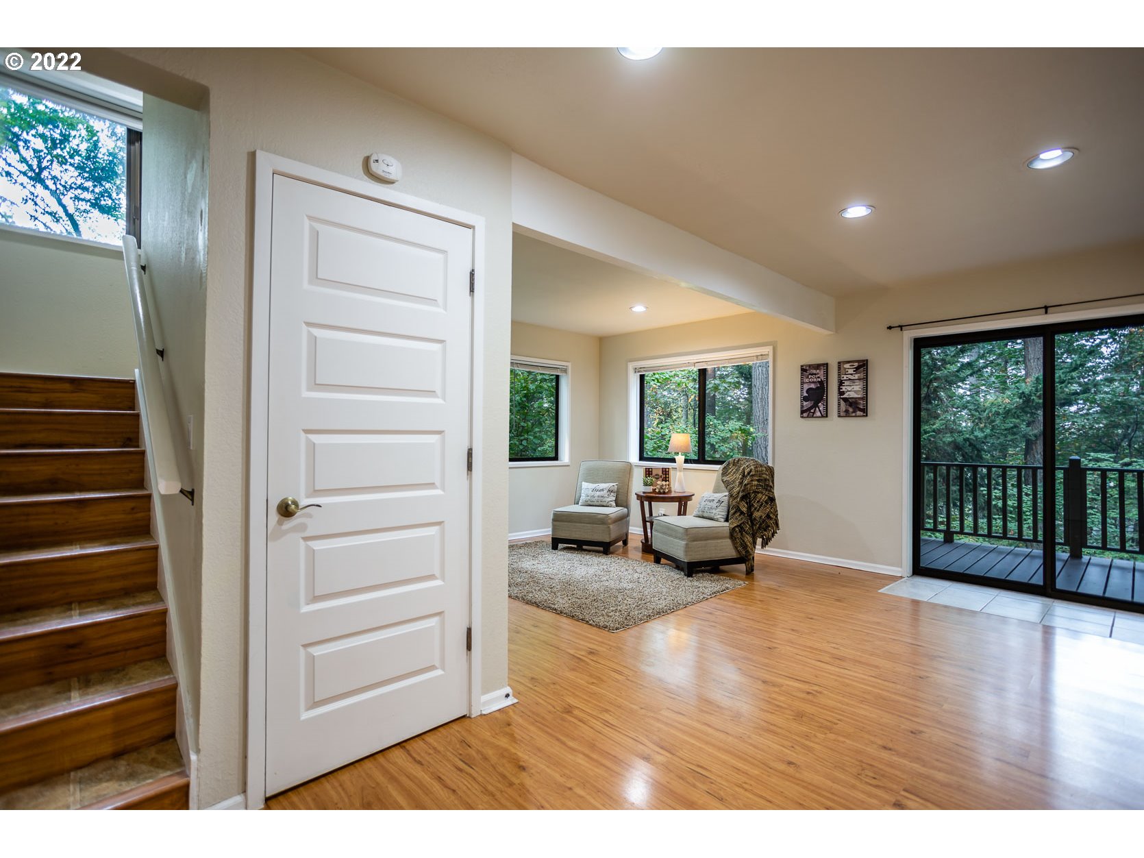 2017 Kimberly Drive Eugene, OR 97405 - Photo 15 of 32 a view of a livingroom with furniture staircase and windows