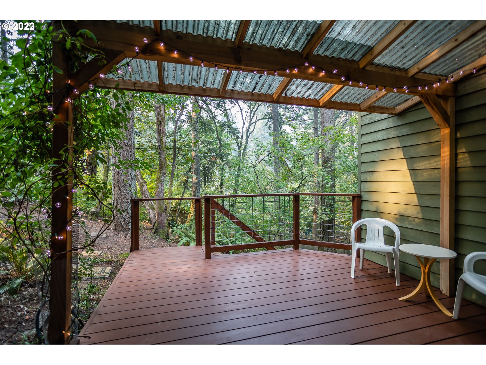2017 Kimberly Drive Eugene, OR 97405 - Photo 23 of 32 a view of deck with furniture and wooden floor