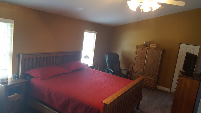 459 Herman Street Crete, IL 60417 - Photo 16 of 20 a bedroom with a bed a dresser and a mirror