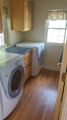 459 Herman Street Crete, IL 60417 - Photo 18 of 20 a utility room with wooden floor washer and dryer