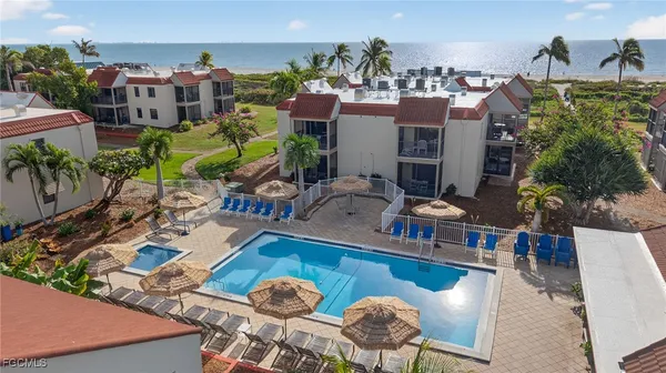 a view of beach and ocean