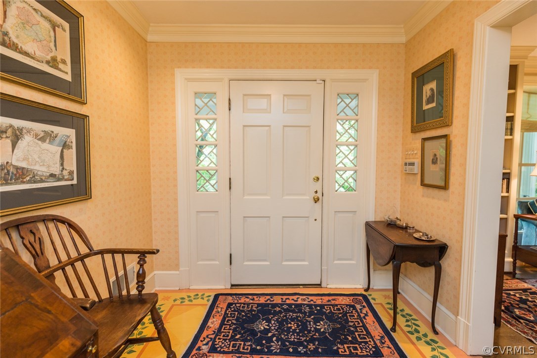 6333 Ridgeway Road Richmond, VA 23226 - Photo 3 of 48 Entrance Hall has a faux finish floor pattern.