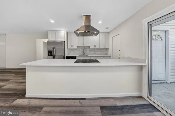 a view of counter top space