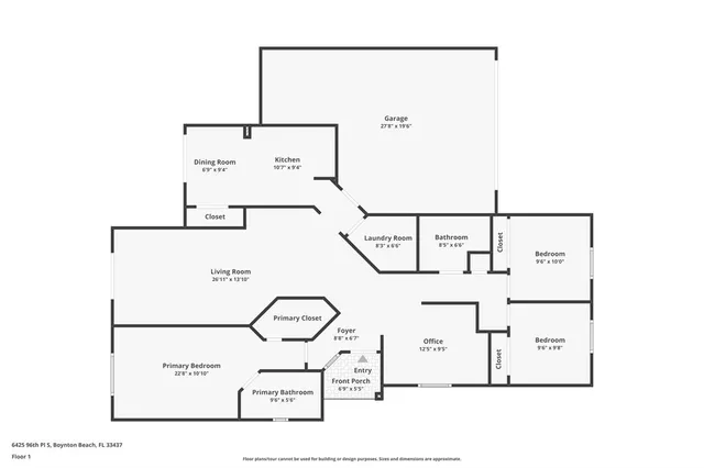 $539,900 | 6425 96th Place South, Boynton Beach, FL 33437