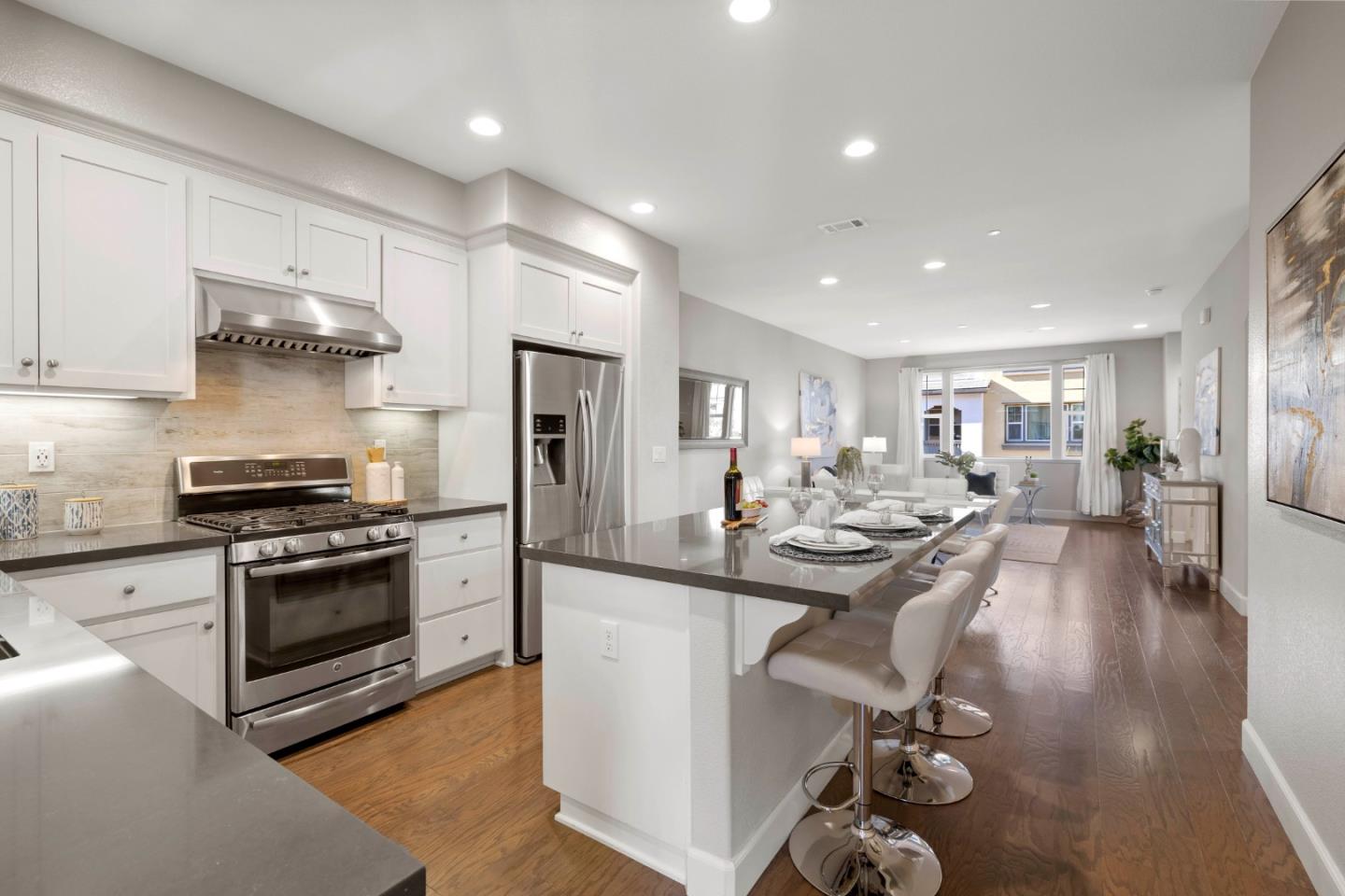 123 Lemmon Terrace Sunnyvale, CA 94086 - Photo 11 of 42 a kitchen with counter top appliances and cabinets