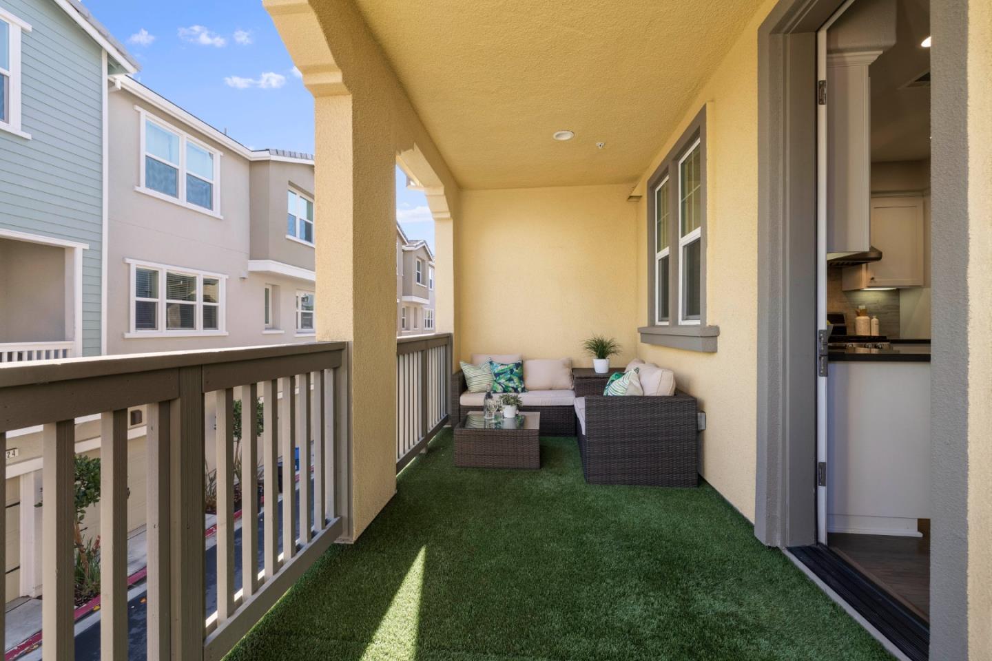 123 Lemmon Terrace Sunnyvale, CA 94086 - Photo 14 of 42 a view of balcony with couch