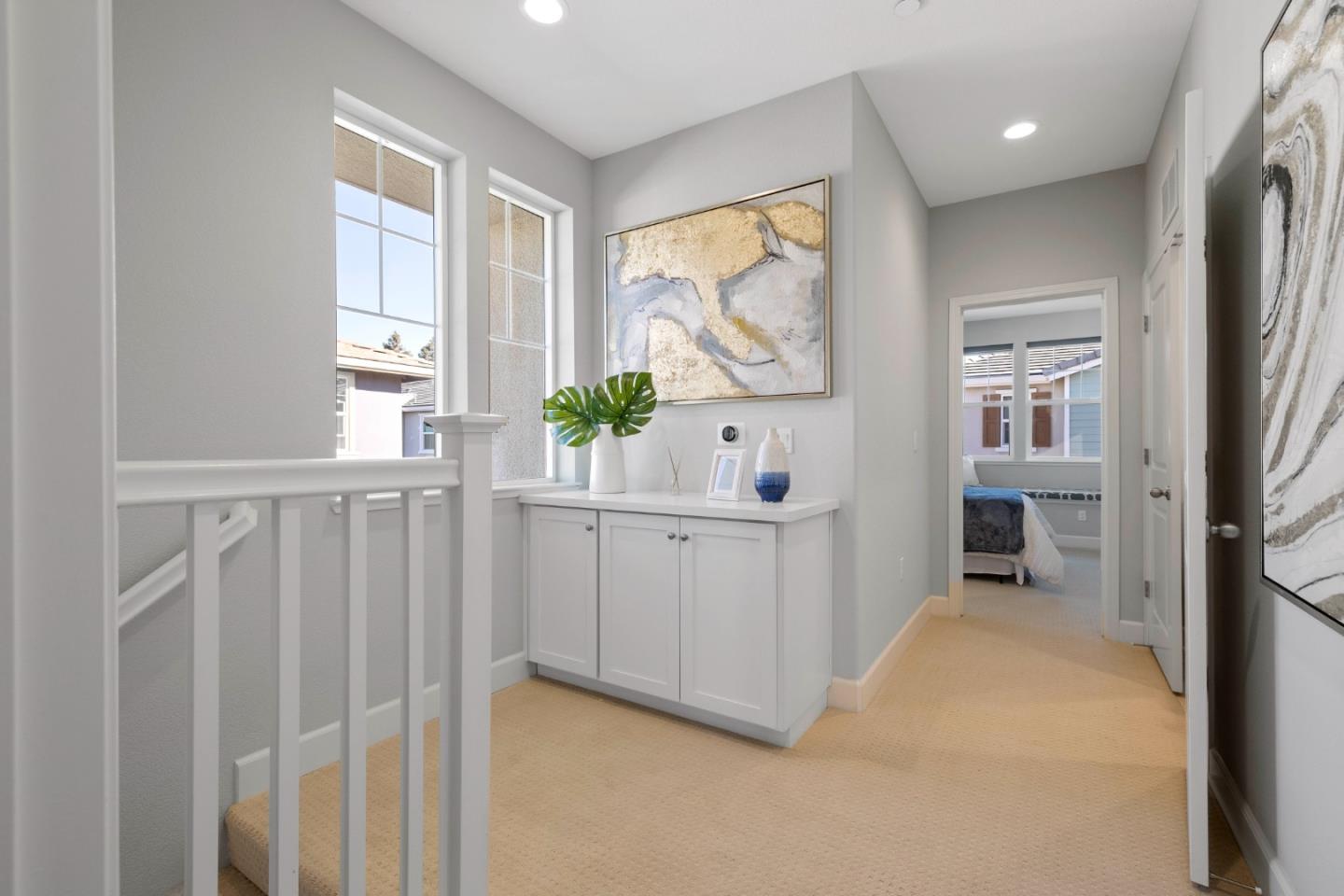 123 Lemmon Terrace Sunnyvale, CA 94086 - Photo 16 of 42 a view of hallway with window and workspace