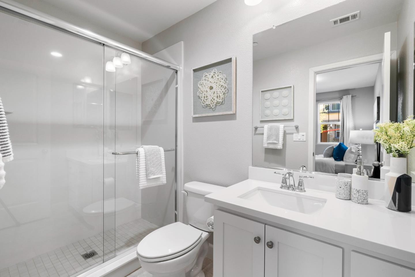 123 Lemmon Terrace Sunnyvale, CA 94086 - Photo 27 of 42 a bathroom with a sink toilet and shower