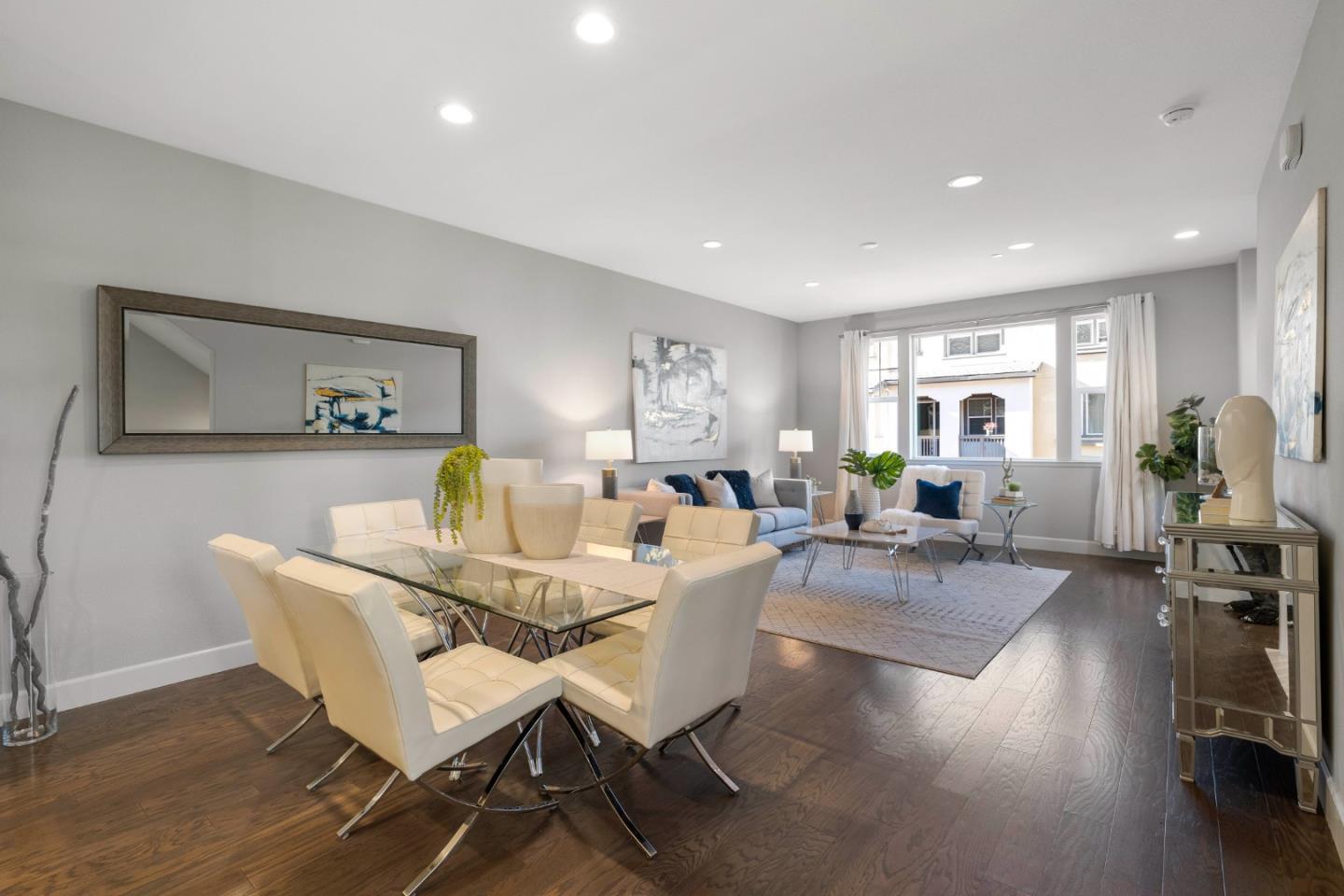 123 Lemmon Terrace Sunnyvale, CA 94086 - Photo 5 of 42 a dining room with furniture and wooden floor
