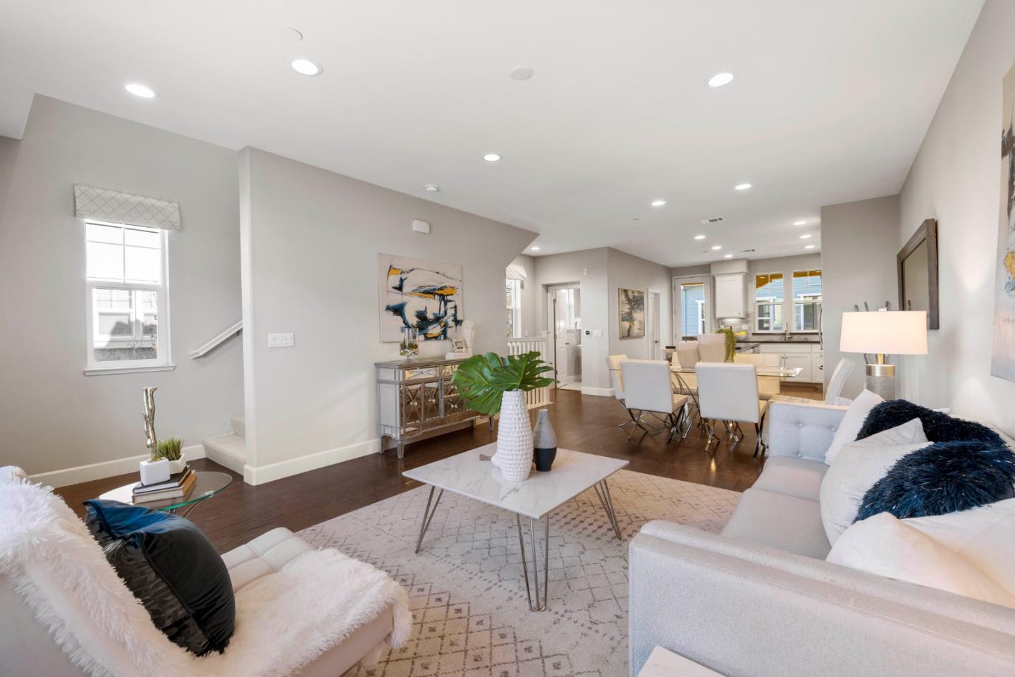 123 Lemmon Terrace Sunnyvale, CA 94086 - Photo 8 of 42 a living room with furniture and a wooden floor