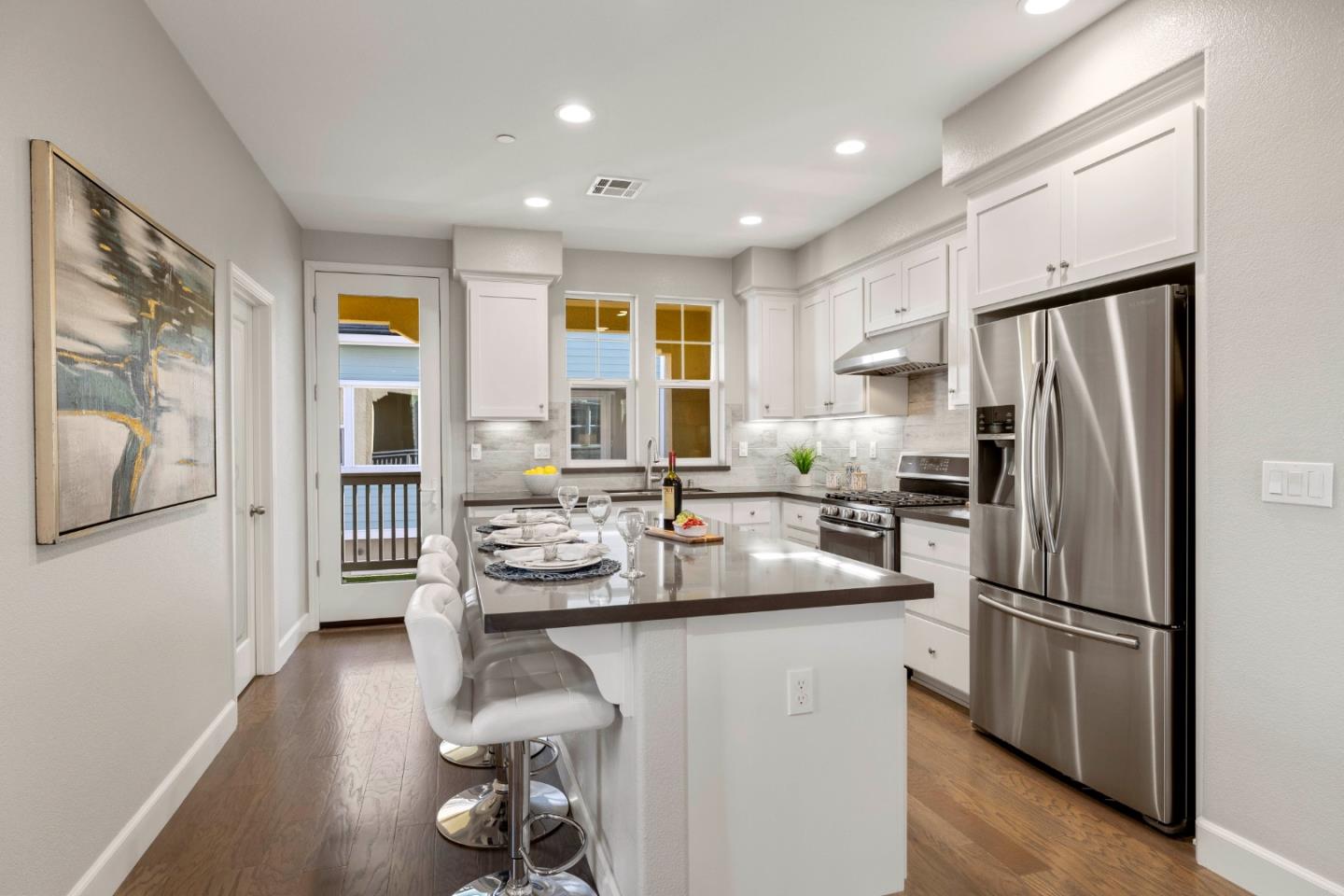 123 Lemmon Terrace Sunnyvale, CA 94086 - Photo 10 of 42 a kitchen with refrigerator and window