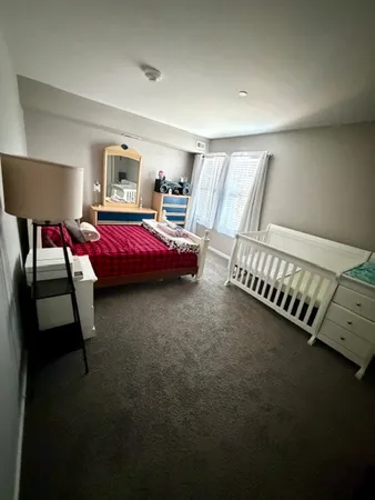 a bed room with a bed