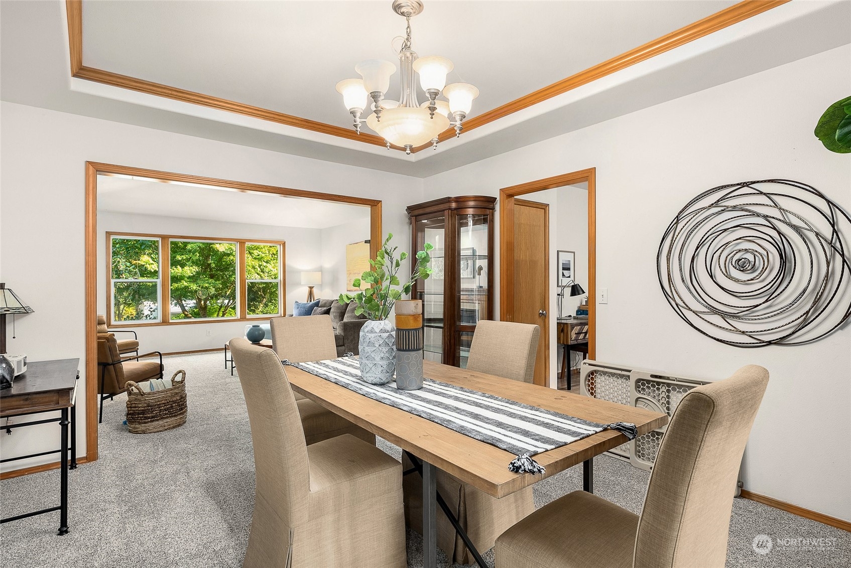 17310 Freestad Road Arlington, WA 98223 - Photo 11 of 29 a view of a dining room with furniture window and outside view