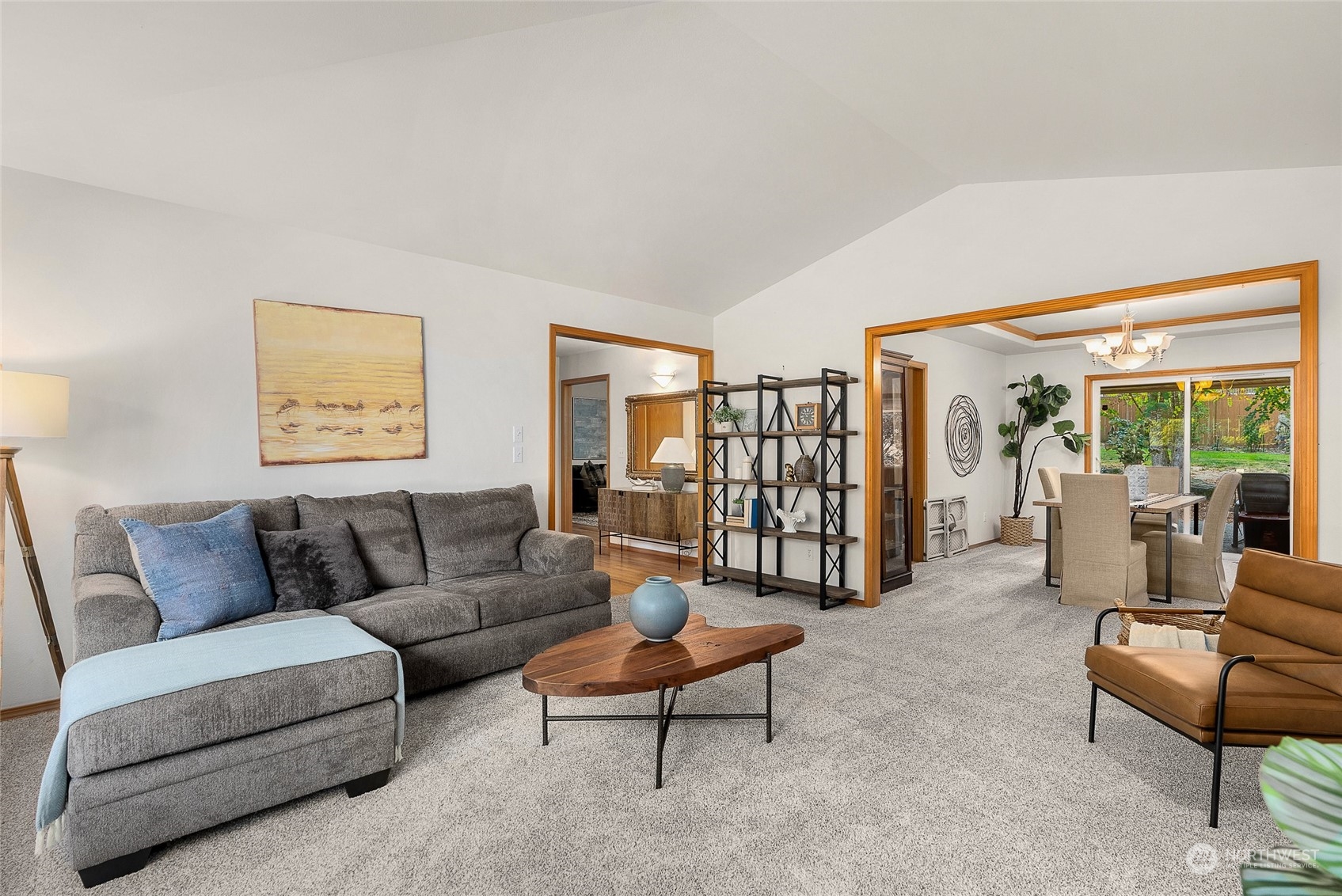 17310 Freestad Road Arlington, WA 98223 - Photo 9 of 29 a living room with furniture and a large window