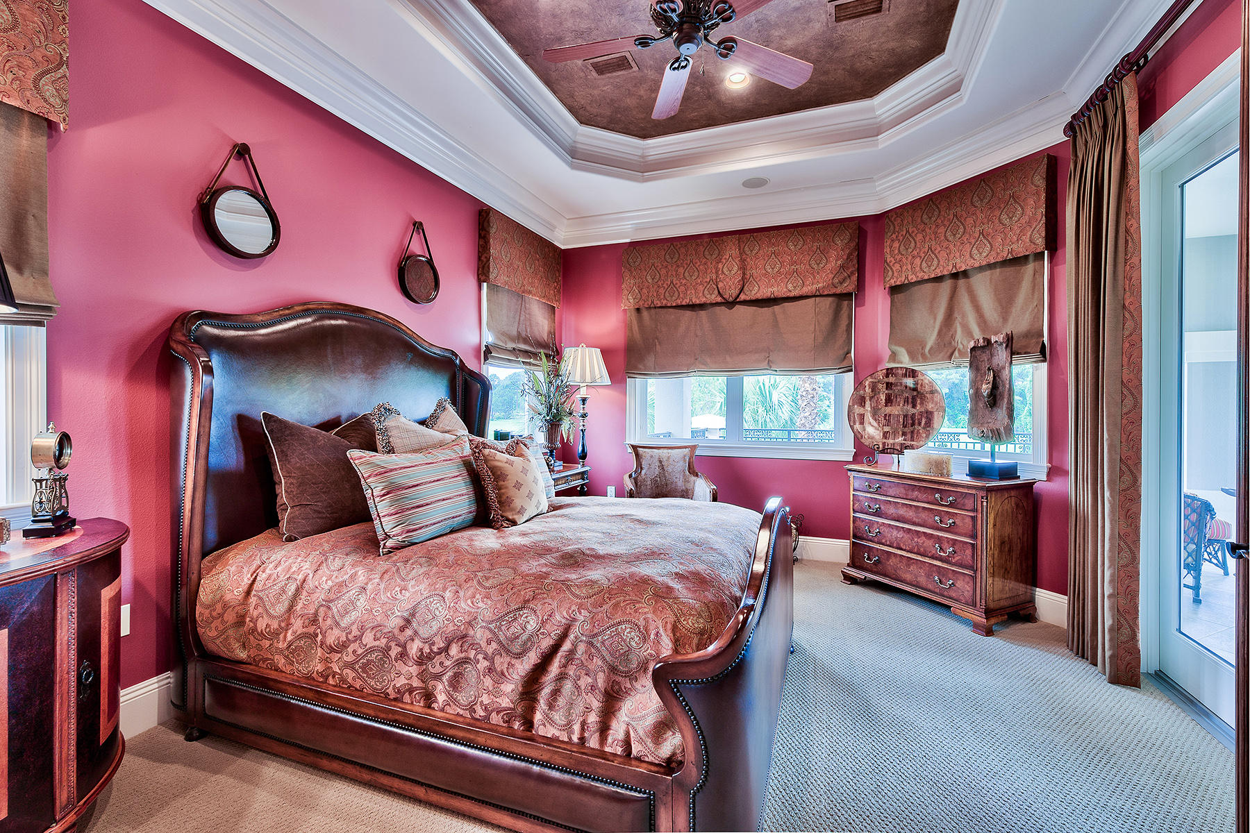 2952 Pine Valley Road Miramar Beach, FL 32550 - Photo 23 of 41 a bedroom with a bed and a chandelier