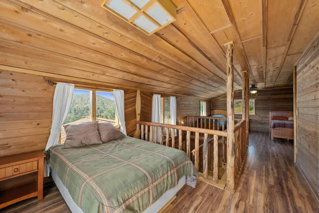 a view of a sky from a mountain