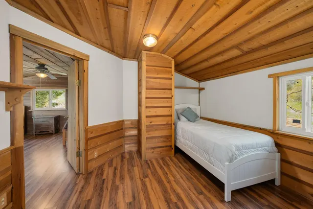 a view of a water with outside space