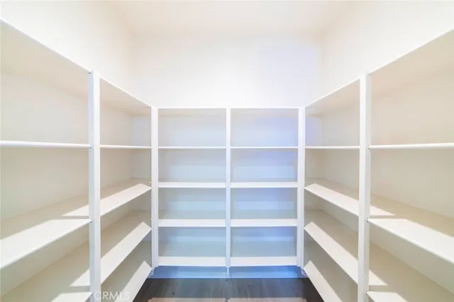 a view of a room with empty racks