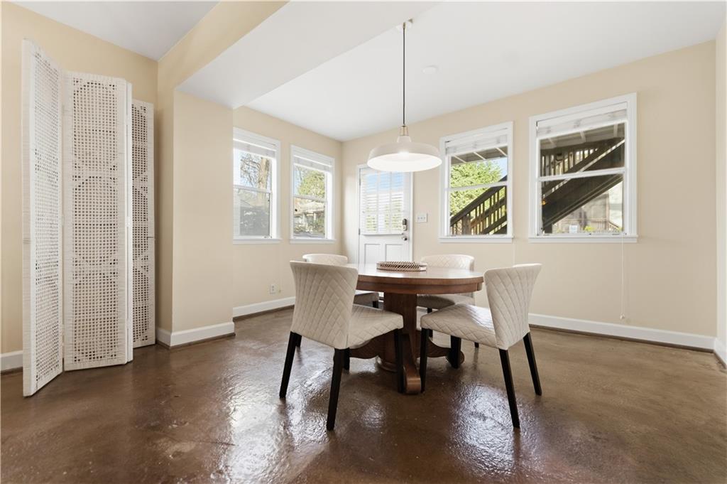 356 5th Street Northeast Atlanta, GA 30308 - Photo 36 of 54 a view of a dining room with furniture and window
