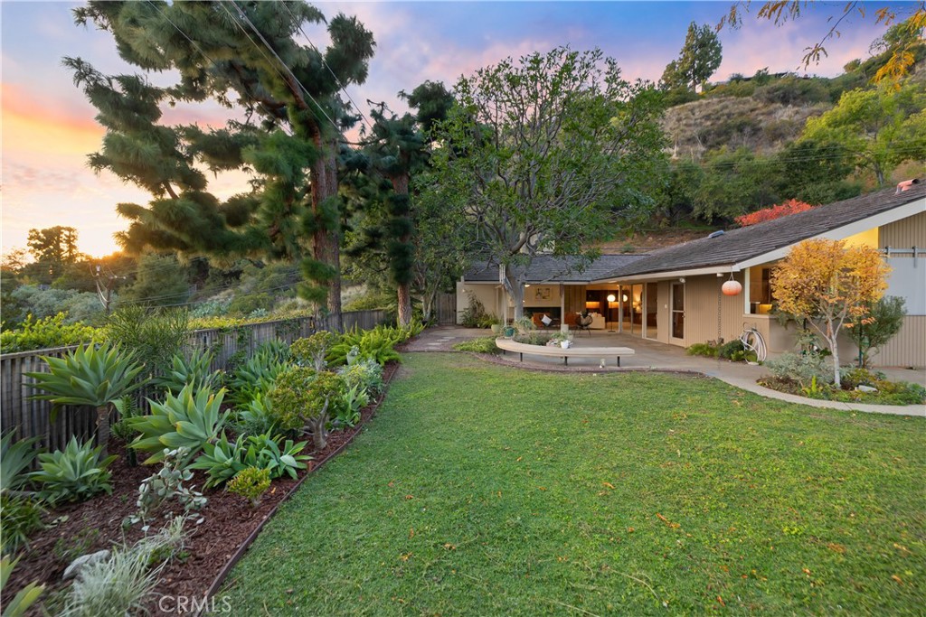 246 Angelo Place Arcadia, CA 91006 - Photo 55 of 72 a view of a house with backyard sitting area and garden