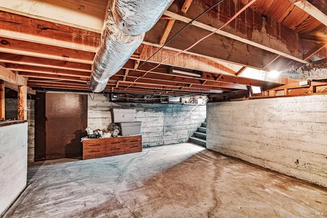 a view of storage and utility room