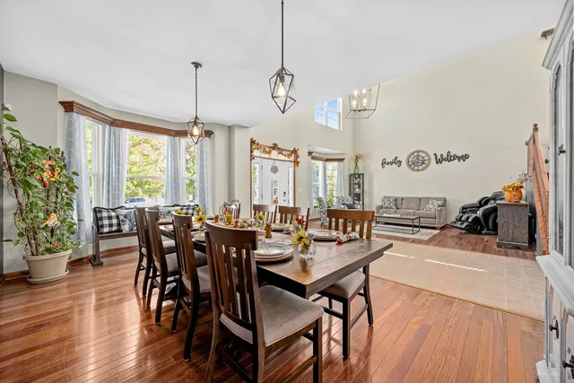 a view of a livingroom with a staircase