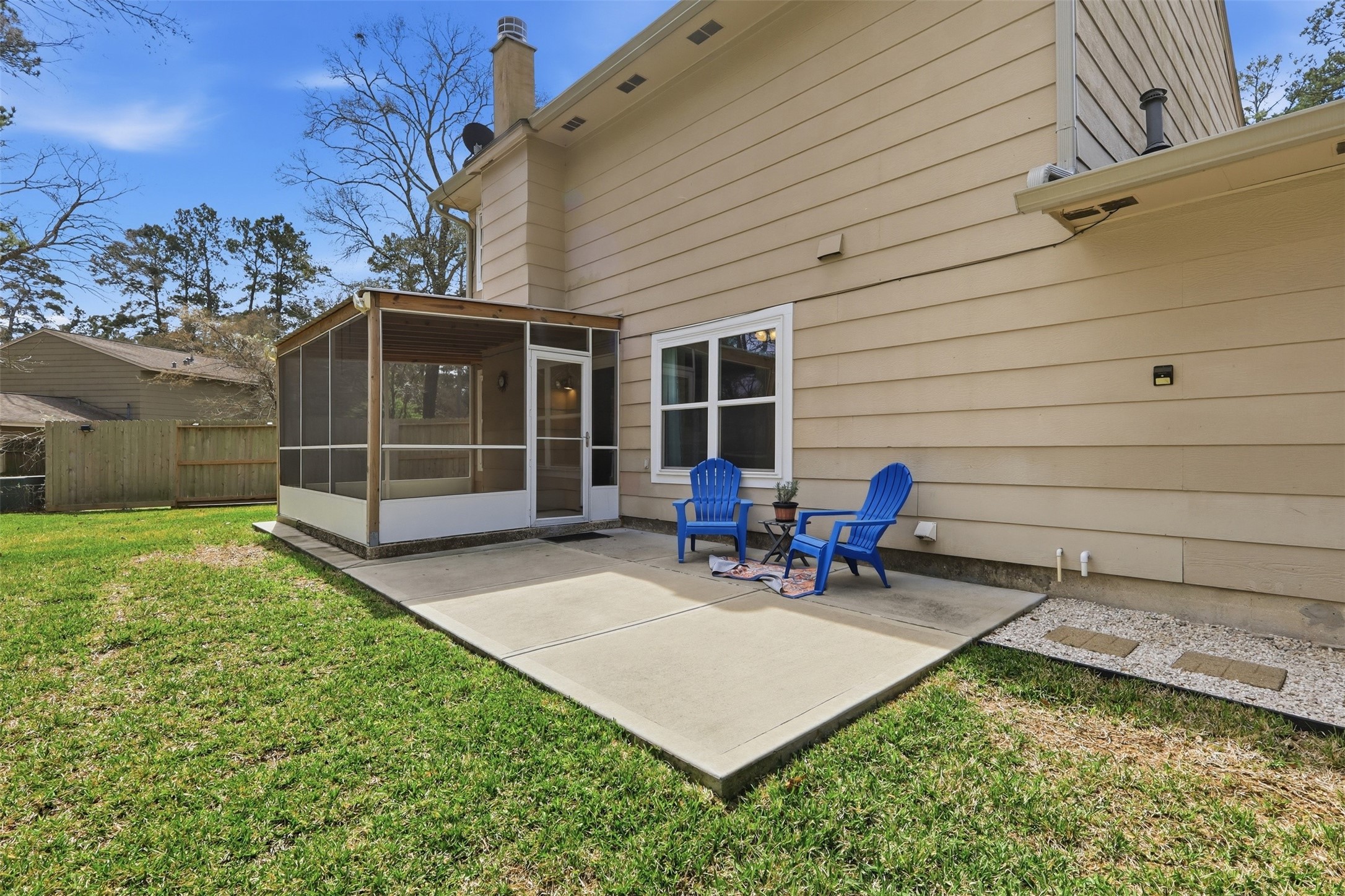 10 East Broken Oak Court Spring, TX 77381 - Photo 37 of 47 Recently added patio, perfect for BBQs and relaxing in the afternoon shade.