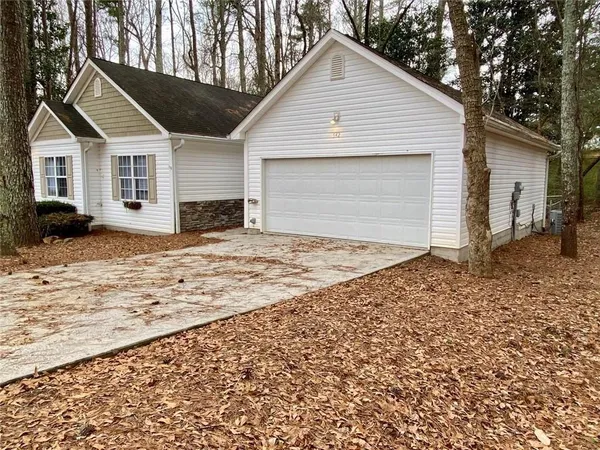 a view of a house with a outdoor space