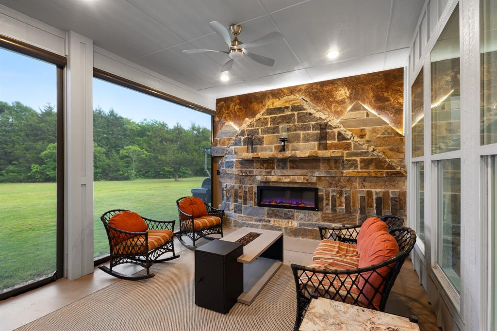 2972 North Trinity Street Decatur, TX 76234 - Photo 3 of 36 Huge custom wood burning fireplace, perfect for chilly nights or slow mornings!