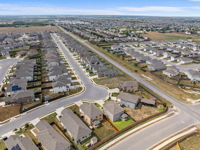 an aerial view of a city