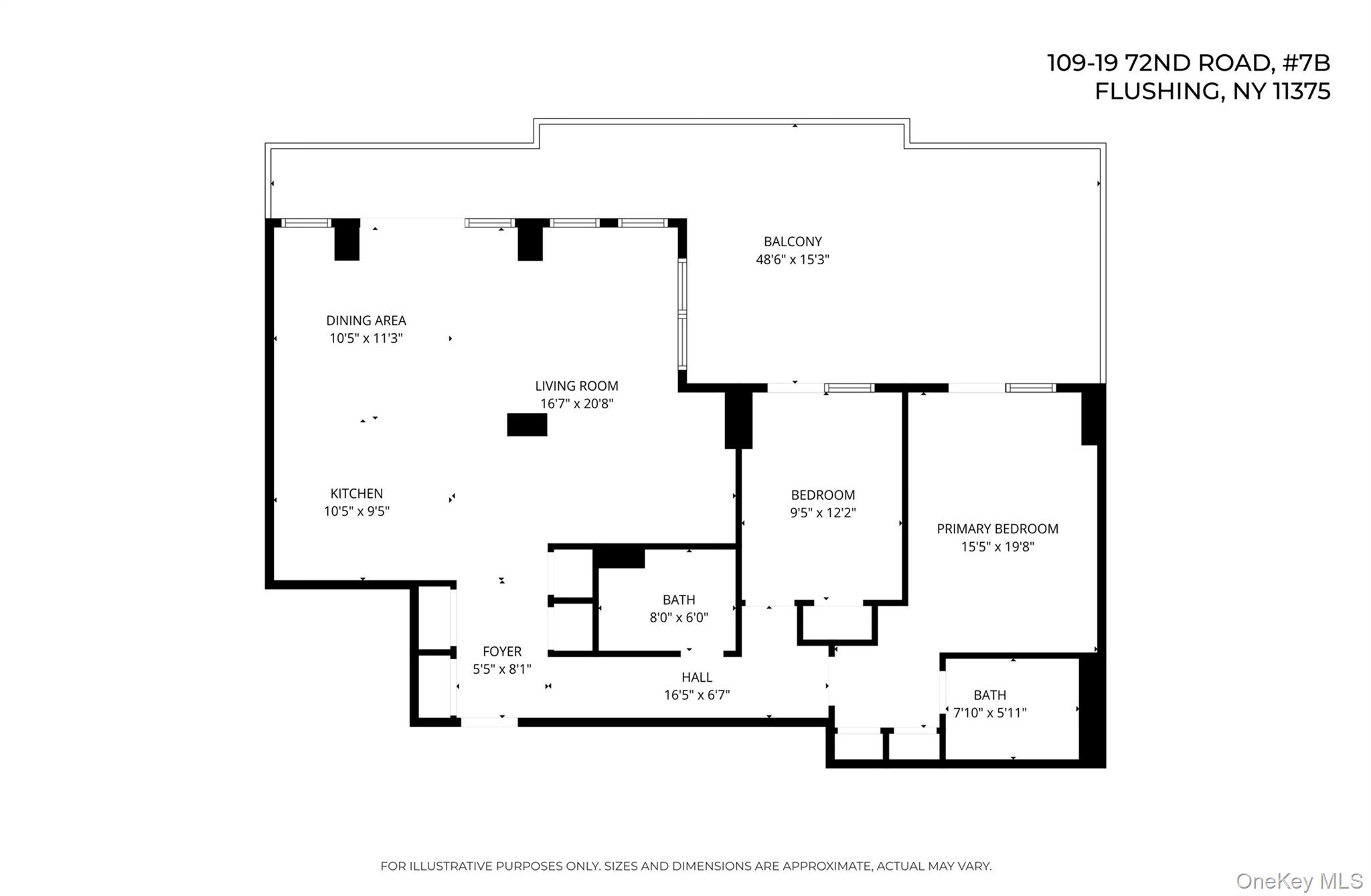 109-19 72nd Road, Unit 7B Queens, NY 11375 - Photo 17 of 17 a picture of a bench in front of a mirror