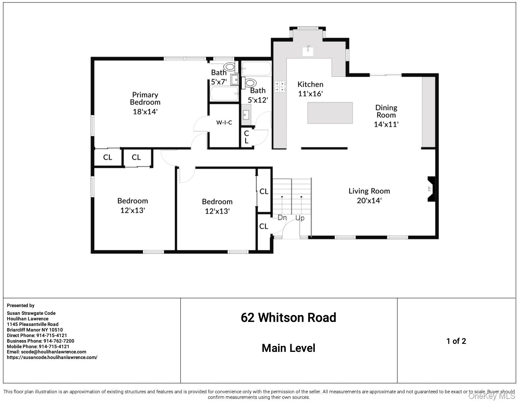 62 Whitson Road Briarcliff Manor, NY 10510 - Photo 45 of 46 Main Level Floor Plan