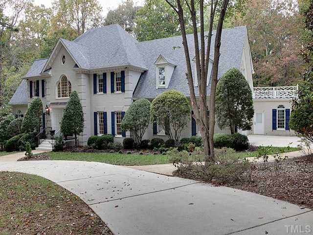445 Swans Mill Crossing Raleigh, NC 27614 - Photo 2 of 17 Side view shows owner added third car garage with terrace