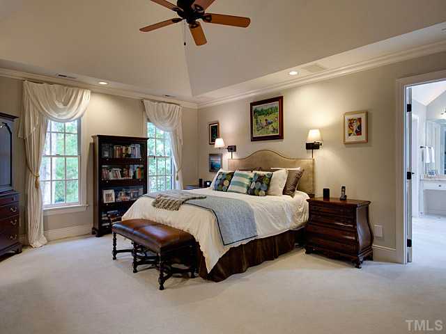 445 Swans Mill Crossing Raleigh, NC 27614 - Photo 7 of 17 Master Suite is large and features an adjacent sitting room with fireplace.