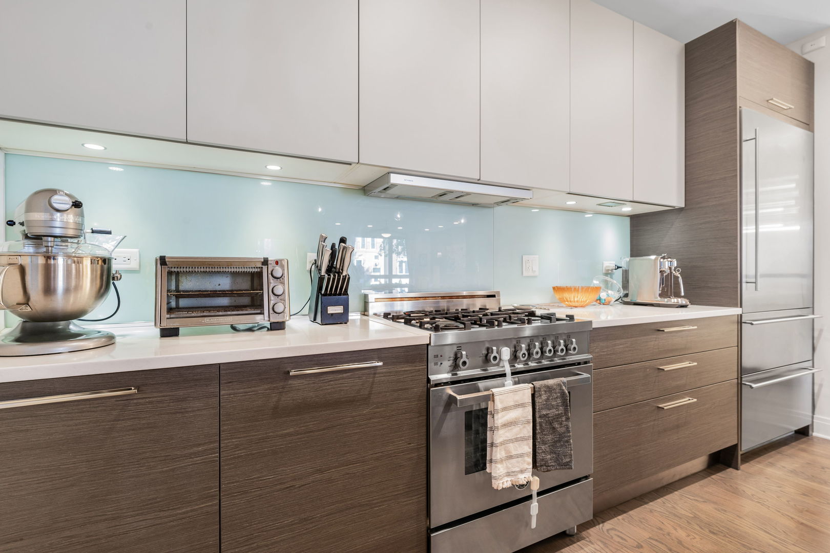 933 West George Street, Unit 1N Chicago, IL 60657 - Photo 8 of 30 a kitchen with cabinets and appliances
