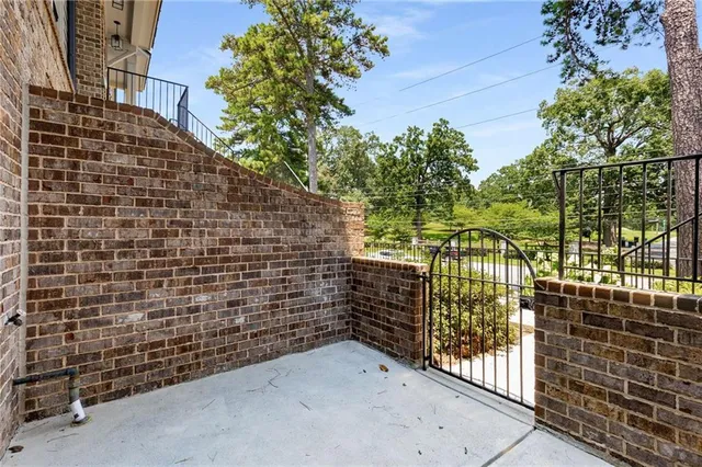 a view of brick wall