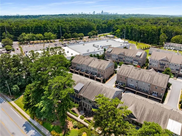 a view of a terrace with sitting area